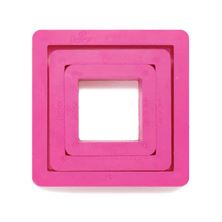 Picture of SQUARE PLASTIC CUTTERS 35, 5 & 7CM H 22CM X3PCS